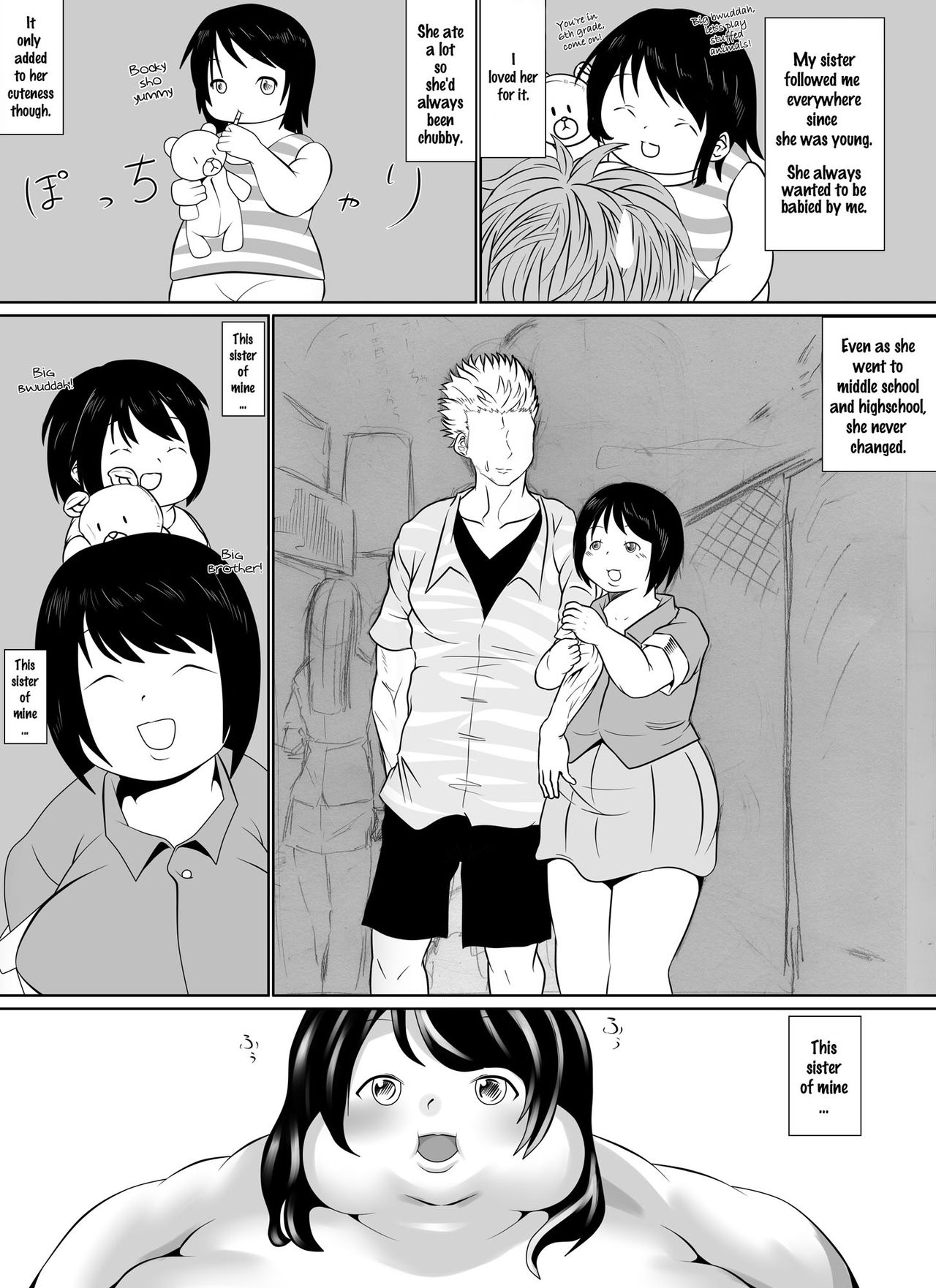 Hitorigurashi o Hajimeta Imouto ni Yobarete Mitara Bukubuku Futotte Ite Sewa suru Koto ni Natta | My sister, who lives alone, called me over, and it turns out she had become very fat and I am taking care of her page 3 full