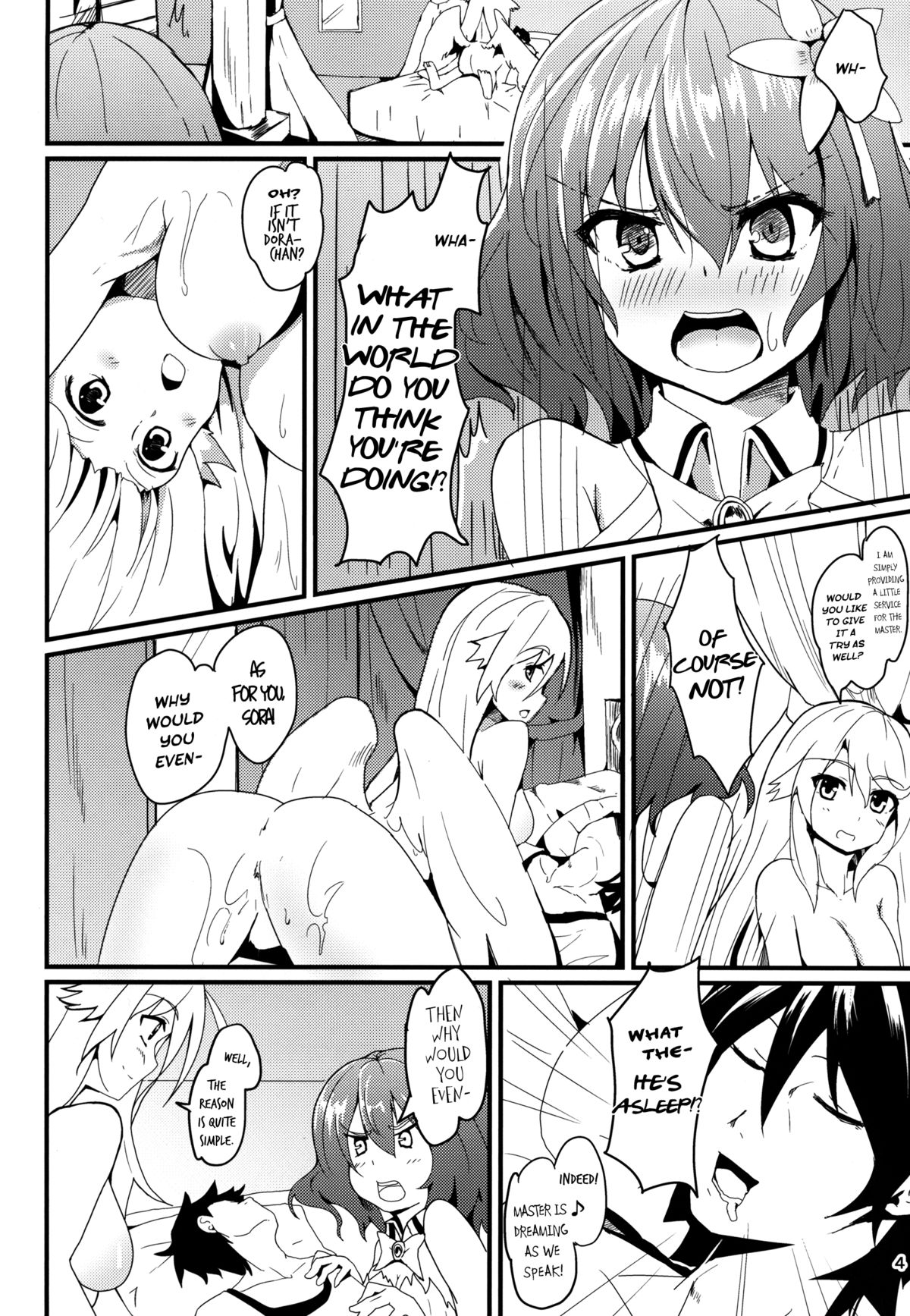 Jibril to Steph no Gohoushi Shitemita! | Jibril and Steph's Attempts at Service page 4 full