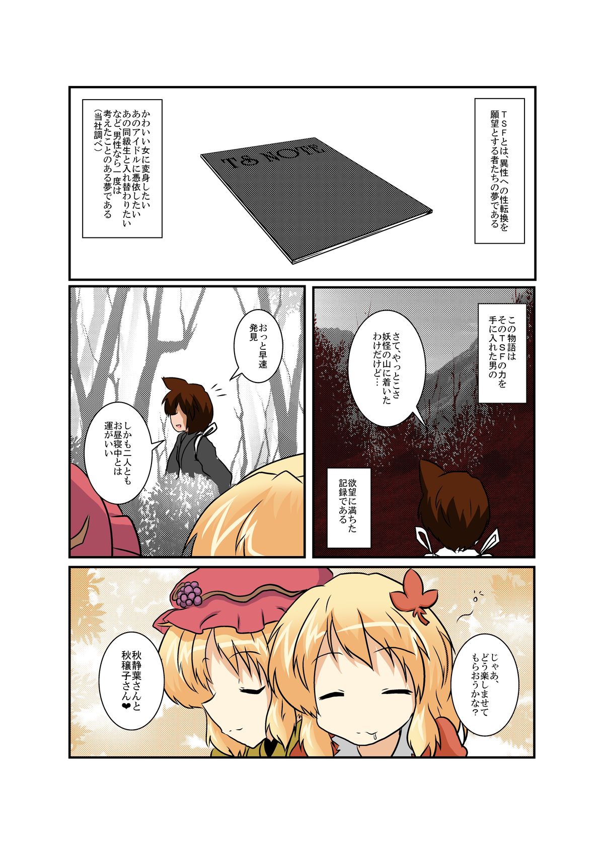 Touhou TS Monogatari ~Aki Shimai Hen~ page 4 full