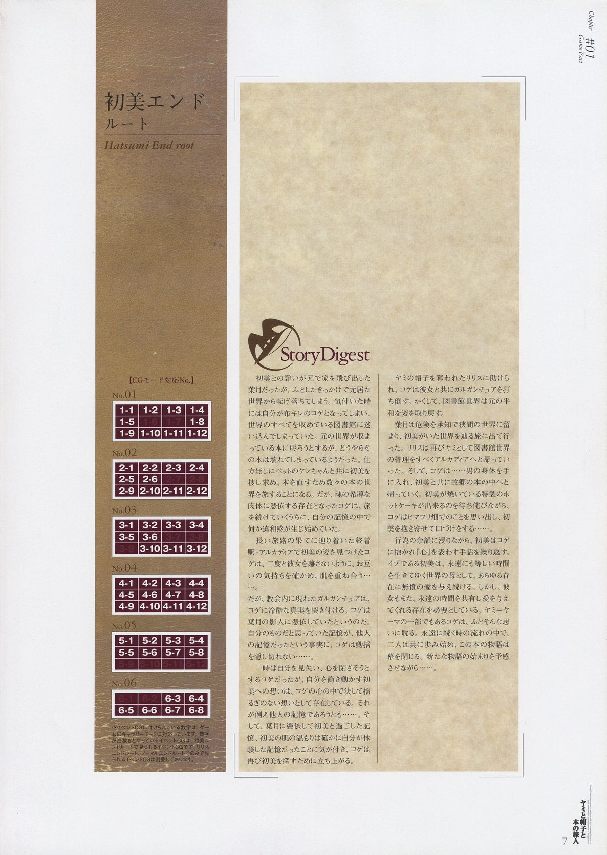 Yami to Boushi to Hon no Tabibito Visual Fanbook page 7 full