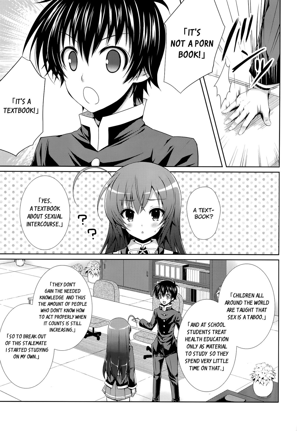 Kumagawa-kun ga Medaka-chan ni Hokentaiiku  wo Oshieru you desu. | Kumagawa-kun Teaches Health  Education to Medaka-chan page 7 full