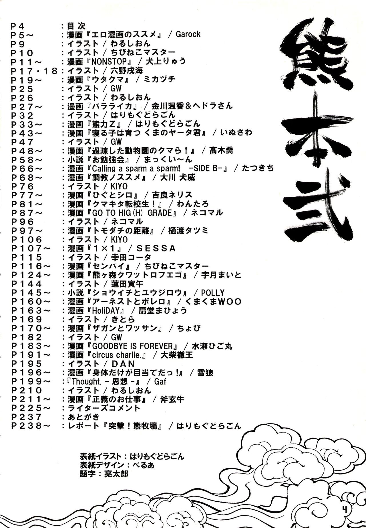 Kuma Bon Ni -BURLY BEARS- page 3 full