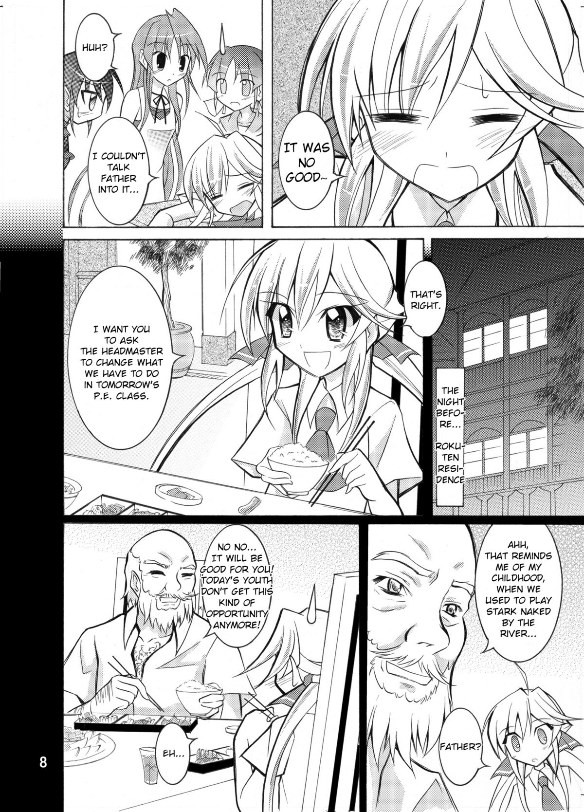Kyou no Taiiku wa Zenra Suiei page 8 full