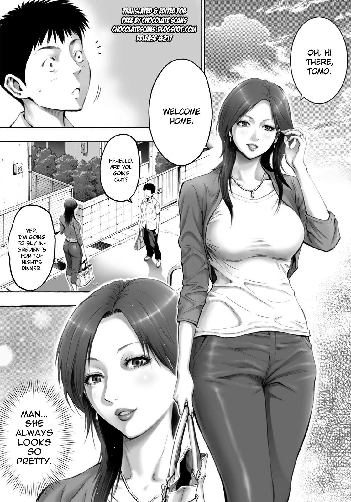 Akogare no Kinjo no Oba-san ni Nengan no Tanetsuke | The Lady Down the Street Asked Me to Impregnate Her page 2 full