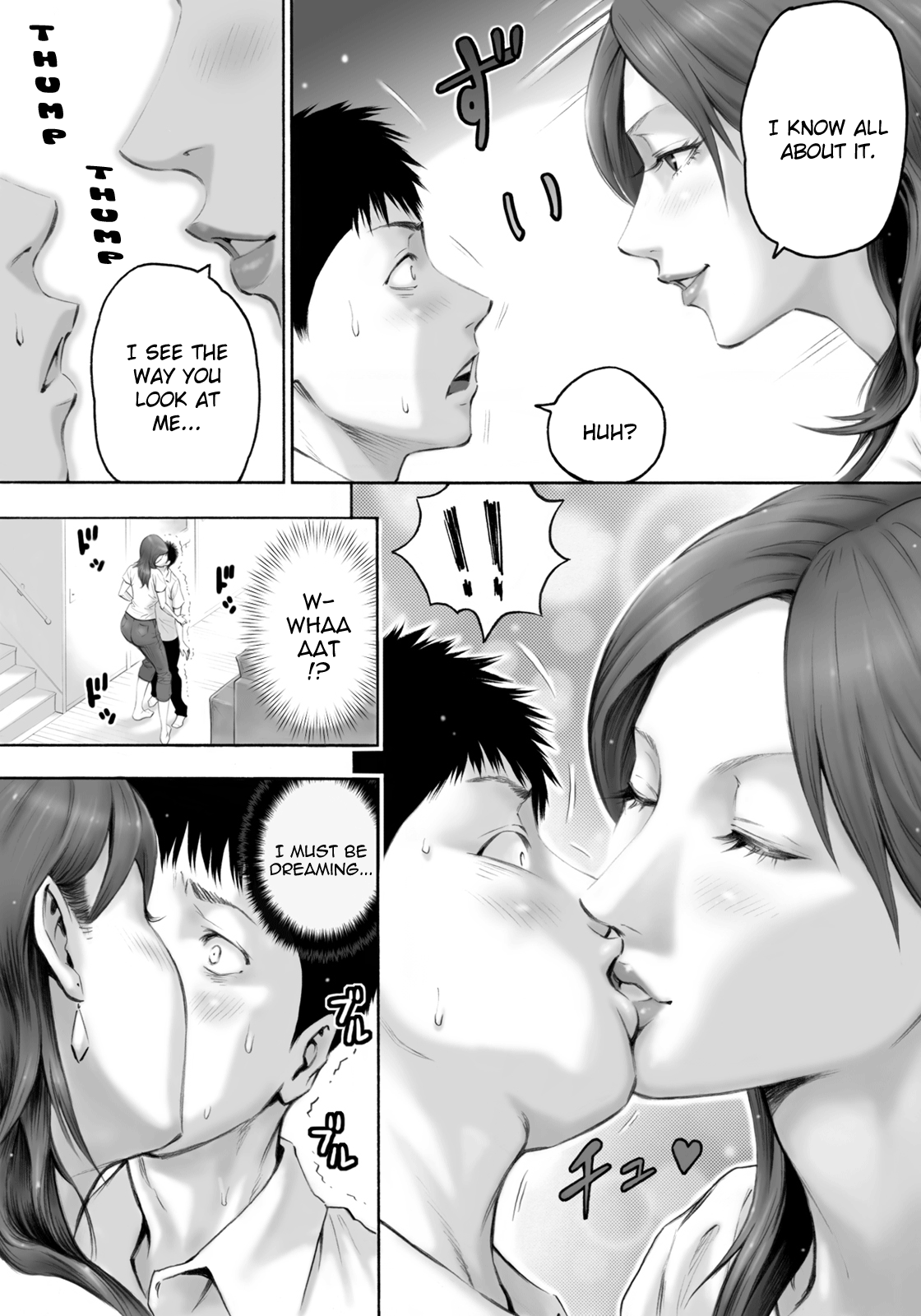 Akogare no Kinjo no Oba-san ni Nengan no Tanetsuke | The Lady Down the Street Asked Me to Impregnate Her page 9 full