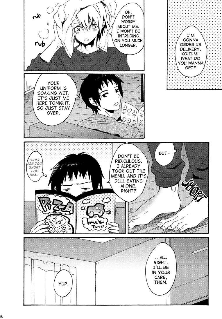 Soto wa Hame, Blue, Hoshi wa Mienai | Rain outside, Blue, Can't see the stars page 7 full