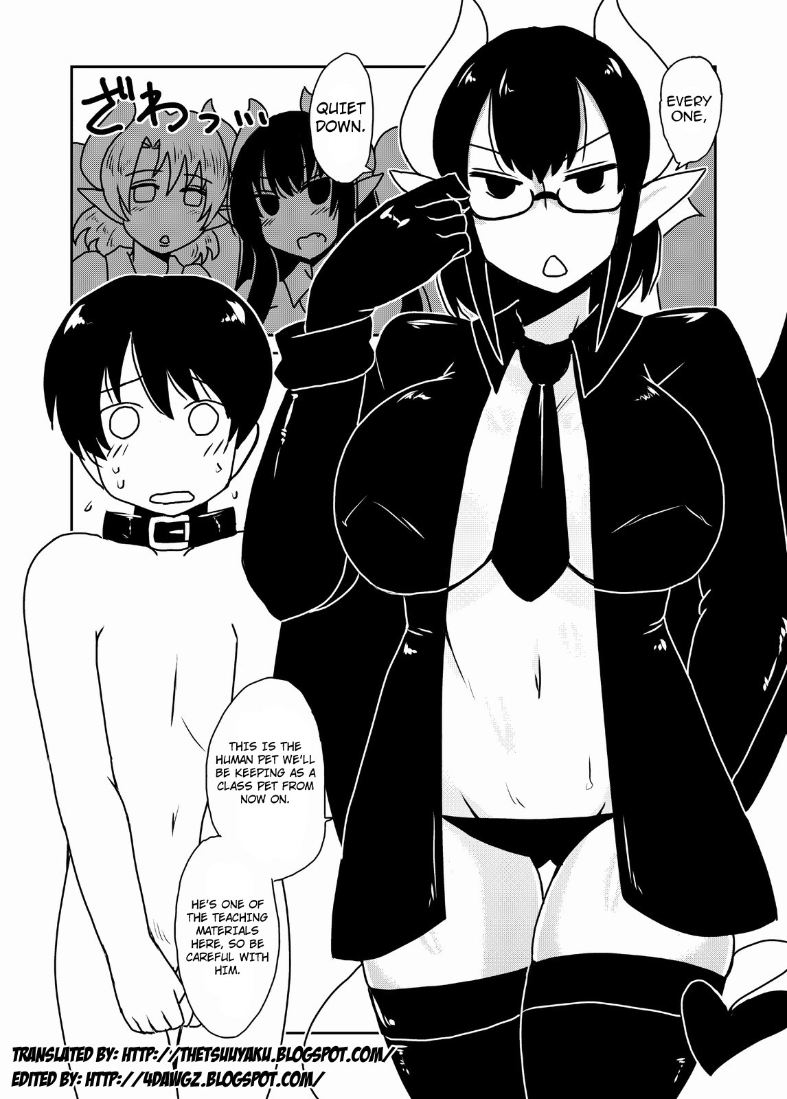 Succubus Gakuen, Class no Pet. | Succubi School, Class Pet page 1 full
