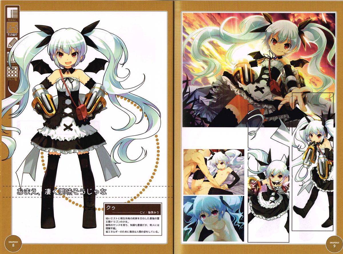 Drapeko! ~Onedari Dragon to Oppai Yuusha~ Shokai Tokuten Settei Shiryoushuu page 5 full
